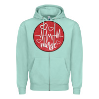 Seafoam nurse coaster Zipper Hoodie - CowGirlArtShop