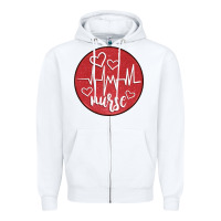 White nurse coaster Zipper Hoodie - CowGirlArtShop