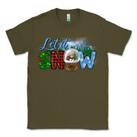Army Green let it snow Classic Tee - BundleAndBundleShop