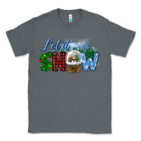 Charcoal Heather let it snow Classic Tee - BundleAndBundleShop