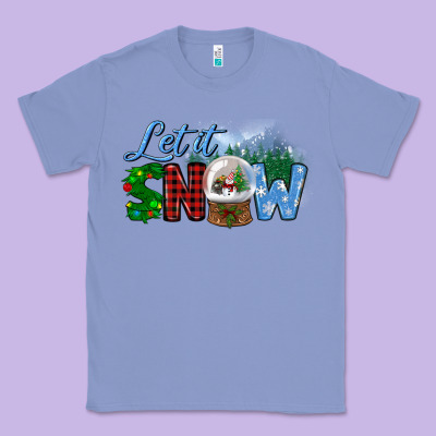 Let It Snow Classic Tee Designed By Bundleandbundleshop