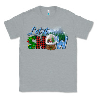 Heather Grey let it snow Classic Tee - BundleAndBundleShop
