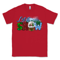 Red let it snow Classic Tee - BundleAndBundleShop