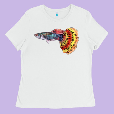 Guppy Fish Ladies Tee Designed By Lillyallendesigns