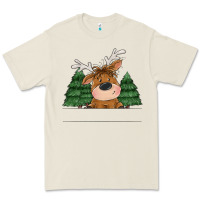 Bone Personalized Christmas deer Premium Tee - MaliasSmallBusiness