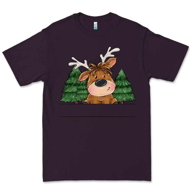 Personalized Christmas Deer Premium Tee by MaliasSmallBusiness | Teevron
