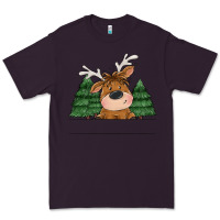 Plum Personalized Christmas deer Premium Tee - MaliasSmallBusiness