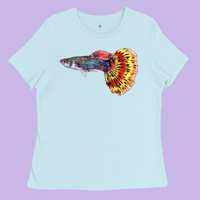 Guppy Fish Ladies Tee Designed By Lillyallendesigns