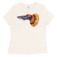Bone Guppy Fish Ladies Tee - LillyAllenDesigns