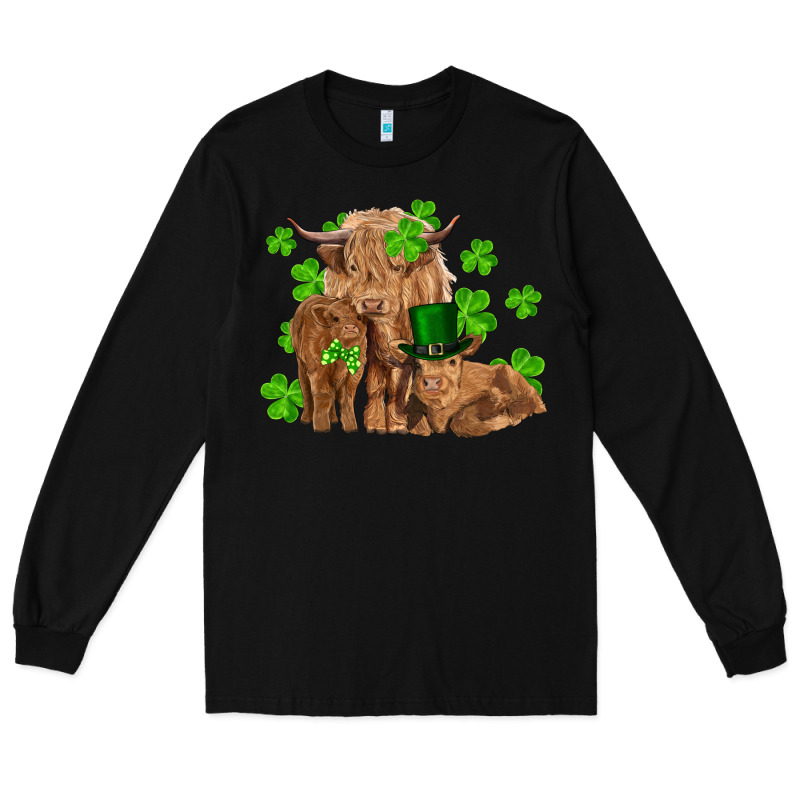 St Patricks Day Cow Family Long Sleeve Tee by RanaPortraitStore | Teevron