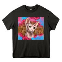 Asphalt Western Sphynx Cat Heavy Core Tee - LillyAllenDesigns