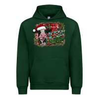 Forest Green merry christmas cow Urban Hoodie - CowhideDigitalArt