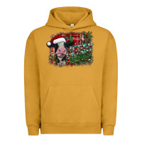 Pigment Peanut Butter merry christmas cow Urban Hoodie - CowhideDigitalArt