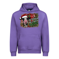 Tulip merry christmas cow Urban Hoodie - CowhideDigitalArt