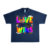 Navy love always wins Urban Heavy Tee - LillyAllenDesigns