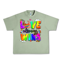 Oil Green love always wins Urban Heavy Tee - LillyAllenDesigns