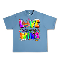 Pebble Blue love always wins Urban Heavy Tee - LillyAllenDesigns
