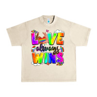 Sandshell love always wins Urban Heavy Tee - LillyAllenDesigns