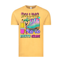 Vintage Mustard rolling into eighth grade Vintage Tee - BundleAndBundleShop