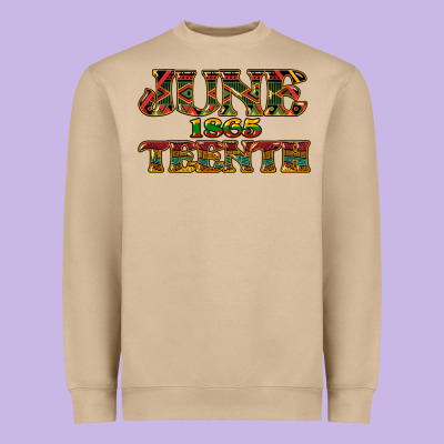 Juneteenth 1865 Heavyweight Sweatshirt Designed By Nancycooperartshop