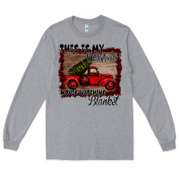 Heather Grey Christmas Movie Watching Blanket Long Sleeve Tee - Bettercallsaul
