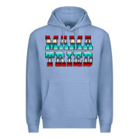 Colony Blue Mama Tried Serape Premium Hoodie - CowCowDesign