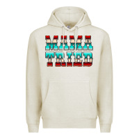 Oatmeal Heather Mama Tried Serape Premium Hoodie - CowCowDesign
