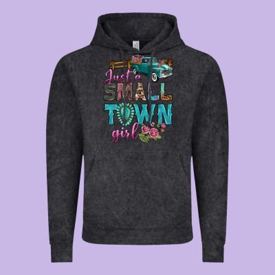 Just A Small Town Girl With Truck Vintage Hoodie Designed By Bundleandbundleshop