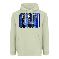 Matcha Back the blue brushstrokes Heavyweight Hoodie - FaDigitalArtStudio
