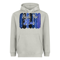 Moon Dust Back the blue brushstrokes Heavyweight Hoodie - FaDigitalArtStudio