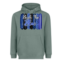 Sage Back the blue brushstrokes Heavyweight Hoodie - FaDigitalArtStudio