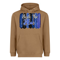 Toasted Coconut Back the blue brushstrokes Heavyweight Hoodie - FaDigitalArtStudio