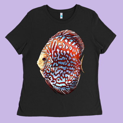 Discus Fish Ladies Tee Designed By Lillyallendesigns