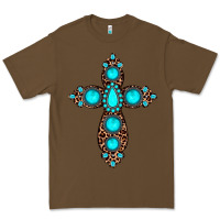 Cacao gemstone leopard cross Premium Tee - JahusDesignShop