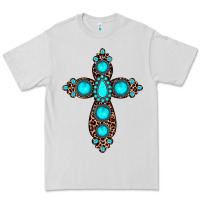 Dove Grey gemstone leopard cross Premium Tee - JahusDesignShop