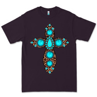 Plum gemstone leopard cross Premium Tee - JahusDesignShop