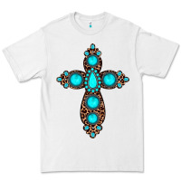 White gemstone leopard cross Premium Tee - JahusDesignShop