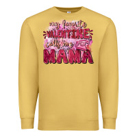 Antique Gold My favorite calls me mama Mother's Day Premium Sweatshirt - FaDigitalArtStudio