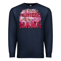 Navy My favorite calls me mama Mother's Day Premium Sweatshirt - FaDigitalArtStudio