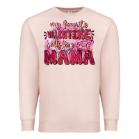 Pale Pink My favorite calls me mama Mother's Day Premium Sweatshirt - FaDigitalArtStudio