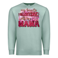 Seafoam My favorite calls me mama Mother's Day Premium Sweatshirt - FaDigitalArtStudio