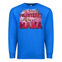 True Royal My favorite calls me mama Mother's Day Premium Sweatshirt - FaDigitalArtStudio
