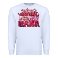 White My favorite calls me mama Mother's Day Premium Sweatshirt - FaDigitalArtStudio