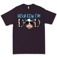 Plum holy cow i'm dad Premium Tee - MaliasSmallBusiness