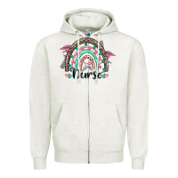 Nurse Rainbow Zipper Hoodie | Teevron