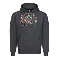 Smoke nurse rainbow Zipper Hoodie - CowGirlArtShop