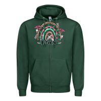 Sports Green nurse rainbow Zipper Hoodie - CowGirlArtShop