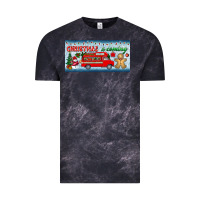 Cloud Black christmas is coming license plate Vintage Tee - BundleAndBundleShop