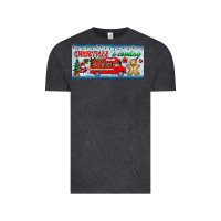 Vintage Black christmas is coming license plate Vintage Tee - BundleAndBundleShop