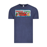 Vintage Denim christmas is coming license plate Vintage Tee - BundleAndBundleShop